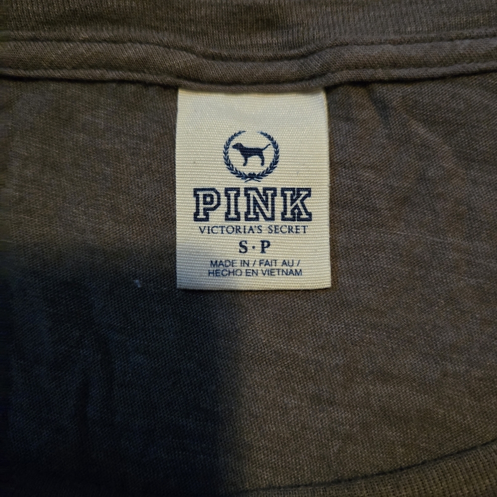 PINK Victoria's Secret Grey Soft Long Sleeve Top - Picture 5 of 5